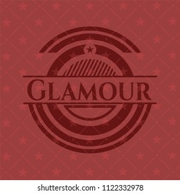 Glamour realistic red emblem