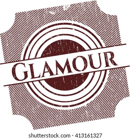 Glamour rubber seal with grunge texture