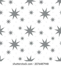 Glamour stars pattern seamless repeat tile background silver white, beautiful subtle simple elegant fantasy cute, wallpaper, fashion print, textile pattern, scrapbooking, invitation, card, decoration