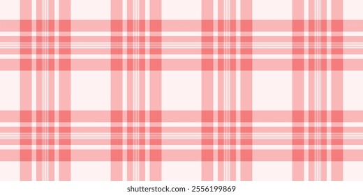 Glamour texture pattern textile, ethnicity fabric background check. Lumberjack plaid vector seamless tartan in light and sea shell colors palette.