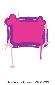 Glamour valentine's day frame with blots