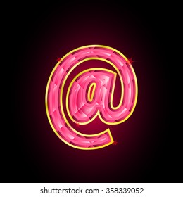 Glamour vector email icon