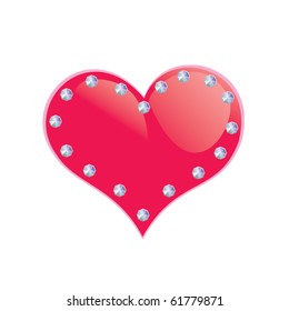 Glamour Vector Heart Diamonds Stock Vector (Royalty Free) 61779871 ...