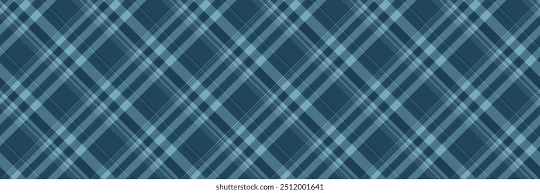 Vetor de glamour tecido sem costura, melhor verificar textura xadrez. Famoso padrão de fundo tartan têxtil na paleta de cores ciano.