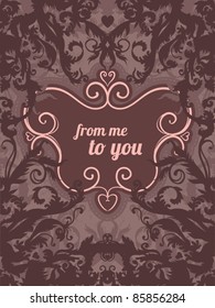 Glamour vector vintage baroque frame