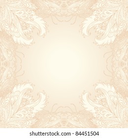 Glamour vector vintage ornate frame