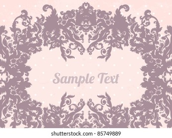 Glamour vector vintage ornate frame