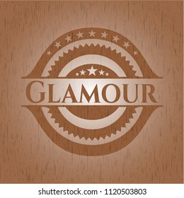 Glamour vintage wood emblem