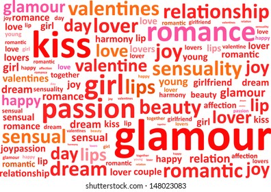 Glamour Word Cloud