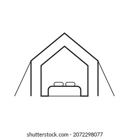 glamp vector icon design template
