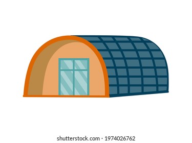 Glamping accomodation flat icon set with native indian tepee, a-frame house, yurt, lodges and hut. Sketch style glamping travel collection, isolated. Camping.