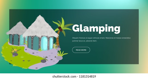 Glamping houses poster