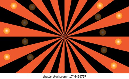 Glare background Or the sun burst Orange and black line