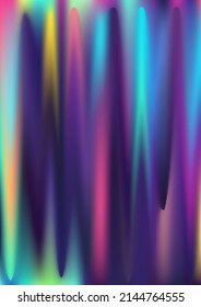 Glare hologram gradient background. Iridescent pastel holo print texture. Holographic mermaid pattern. Pearlescent vector glam wallpaper. Spectrum blur aura gradient holography.
