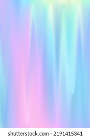 Glare hologram gradient background  Iridescent pastel holo print texture  Holographic vaporwave digital pattern  Pearlescent unicorn vector backdrop  Spectrum blur aura gradient holography 