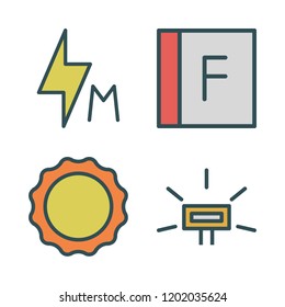 glare icon set. vector set about flash and sun icons set.