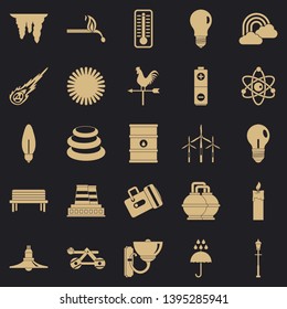 Glare icons set. Simple set of 25 glare vector icons for web for any design