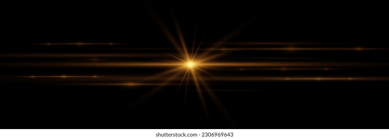 Glare with light effect abstract background. Light horizontal lines.