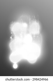 Glare of light on an abstract gray surface with the molten metal