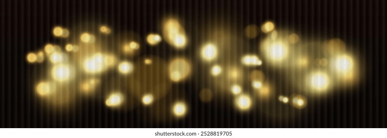 The glare lights of a night city. Vector illustration.	