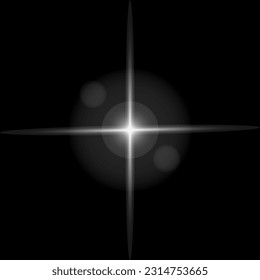 glare, glare, glare on a black background