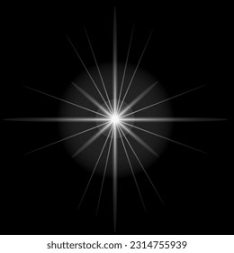 glare, glare, glare on a black background