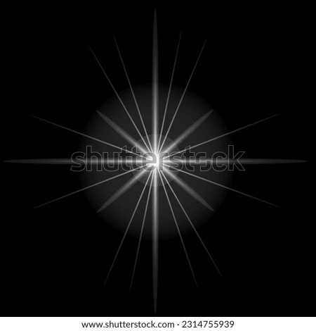 glare, glare, glare on a black background