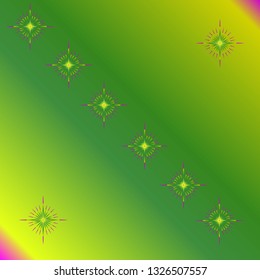 
glare on a yellow-green background