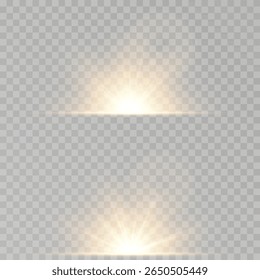 Glare spark flickers gently in morning-style shine. Warm gradient edges enhance visual composition depth.Transparent PNG flare ideal for realistic photo effects. Shining light effect mimics sunrise