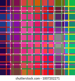 Glare squares of a rainbow tone
