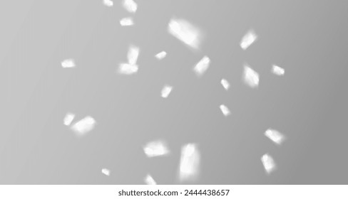 El resplandor de los rayos del sol en la pared. Sombras borrosas de hojas y plantas en la habitación. Superposición suave de la luz natural. Fondo Abstractas para la presentación del producto.Diseño de luz natural.