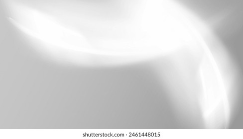 Glare from the sun's rays on the wall. Blurred shadows from leaves and plants in the room. Soft overlay of natural light. Abstract background for product presentation.Natural light layout.