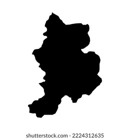 Glarus map, Cantons of Switzerland. Vector illustration.