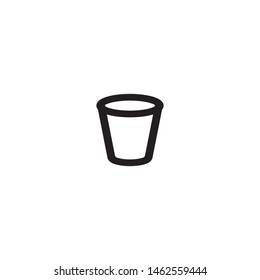 glas icon vector symbol template