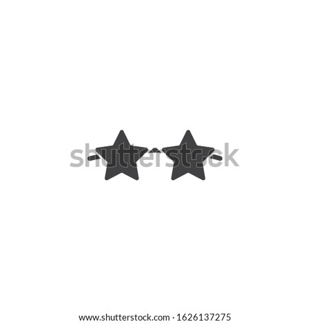 Glasess icon vector flat design