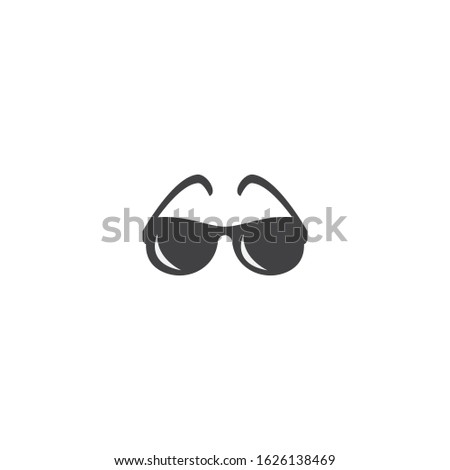 Glasess icon vector flat design