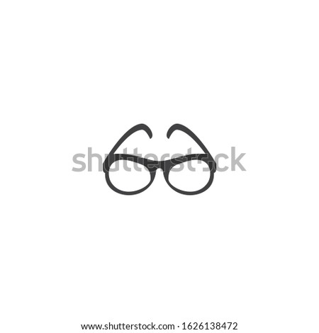 Glasess icon vector flat design