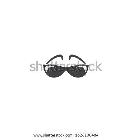 Glasess icon vector flat design