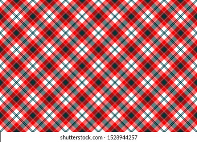 Glasgow District Tartan. Seamless rectangle pattern for fabric, kilts, skirts, plaids. Diagonal cell