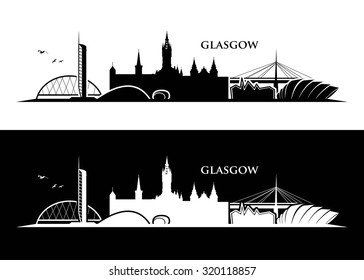 Glasgow skyline - vector illustration
