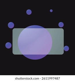 glasmorphism  style ,abstract dark background