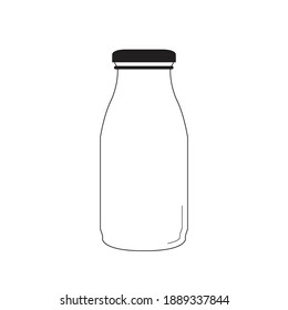 Glass 200 Ml Milk Bottle