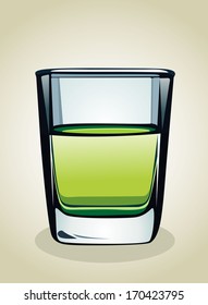 Glass of absinthe