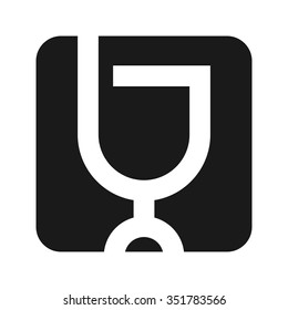 glass abstract logo.