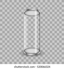 Glass, ampoue, icon. Vector illustration