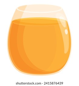 Glass apple cider pot icon cartoon vector. Basket cooking. Farming season