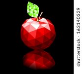 Glass apple (created in Inkscape, without transparency effect)