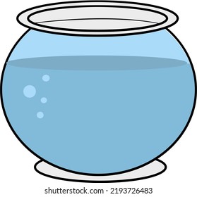 Glass Aquarium Water Without Fish Stock Vector (Royalty Free ...