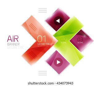 Glass arrow design template. Business infographic template - Powered by Shutterstock - Get 15% off with code: PIKWIZARD15