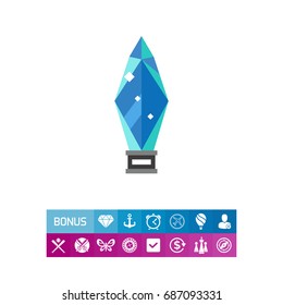 Glass Award Vector Icon